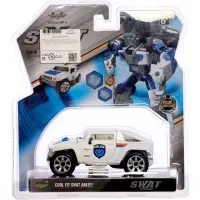 Робот &laquo;Полицейский внедорожник&raquo;, с металлическими элементами, трансформируется