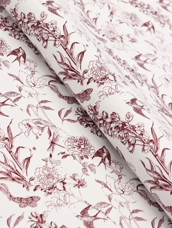 Пленка для цветов и букетов &laquo;Романтика&raquo;, винный, 57&times;57 см