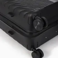 Чемодан на колёсах, 24", кодовый замок, 40&times;24&times;65 см, чёрный