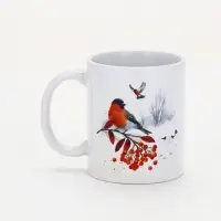 Кружка чайная новогодняя «Уютного Нового года!», 320 мл Кружка чайная новогодняя «Уютного Нового года!», 320 мл