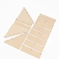 Подставка под открытки 10 ячеек по 10.8 см, 23.5&times;23&times;25 см, толщина 3 мм, бежевая