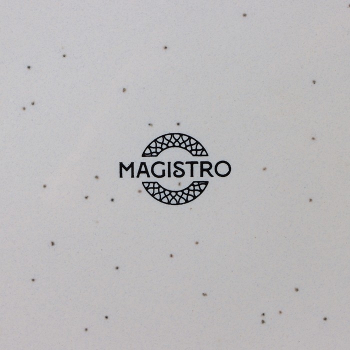 Тарелка фарфоровая десертная Magistro Urban, d=17 см, цвет белый в крапинку Тарелка фарфоровая десертная Magistro Urban, d=17 см, цвет белый в крапинку