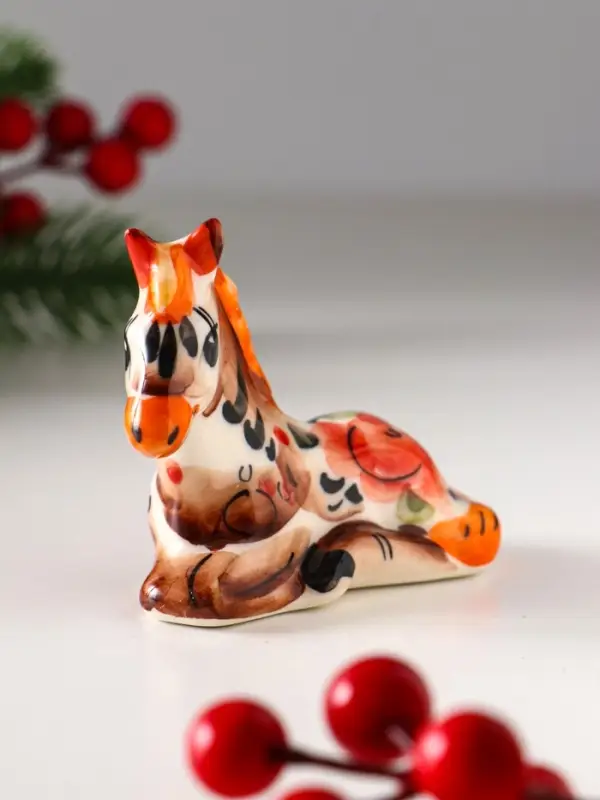 Сувенир Лошадь лежащая, 7*9 см, цвет