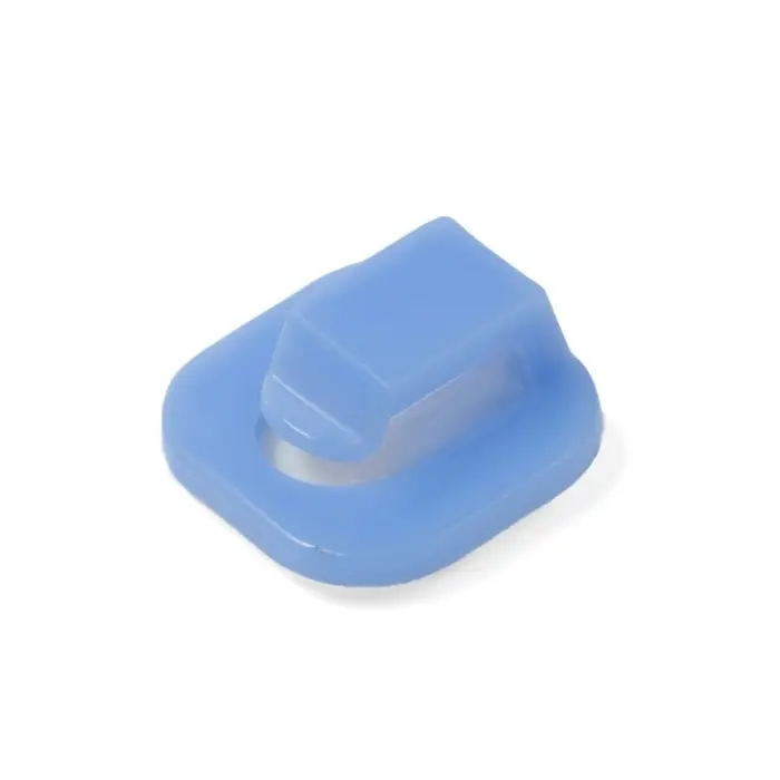 Держатель самоклеящийся для проводов и гирлянд ТУНДРА krep, 15×15×10 мм, синий, 9 шт.