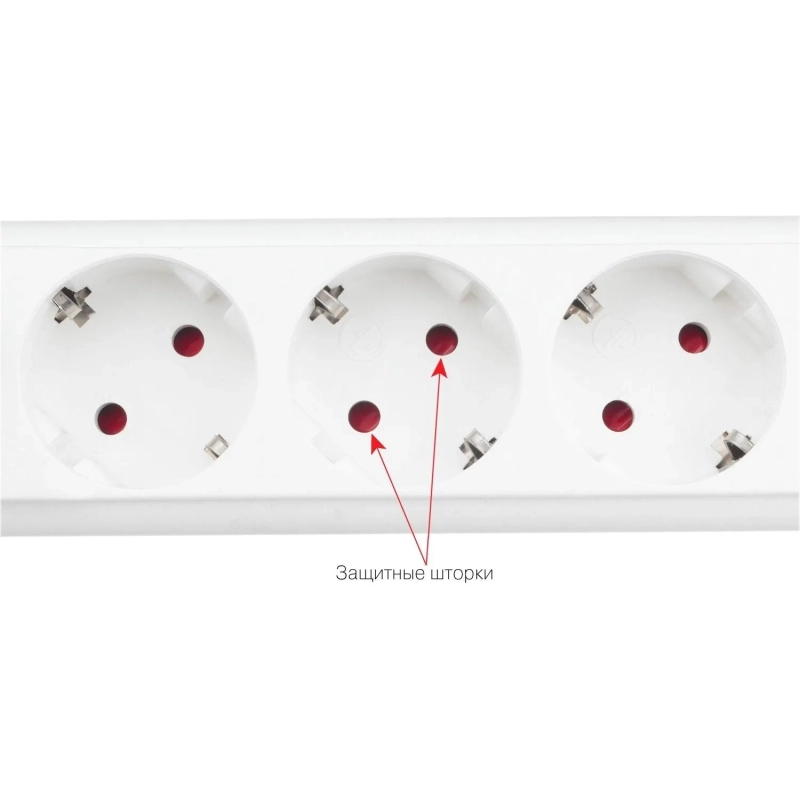 Сетевой фильтр Power Cube PRO, белый, 5м, 6р, 16А (3x1,5мм2)(SPL6-16-P-5М)