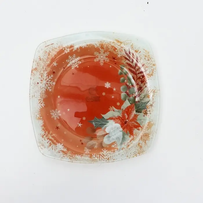 Тарелка квадратная Тарелка квадратная"Розовая сказка", 20 см