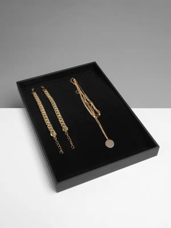 Подставка для украшений QF, 14 крючков, 24&times;35&times;3 см, чёрная