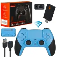 *Джойстик PS4 (PS5)  беспроводной 2.4G синий (40шт/кор)