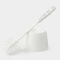 Ёршик для унитаза &laquo;Блеск. Эконом&raquo;, 12.5&times;12.5&times;37.5 см, с подставкой, белый