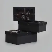 Набор подарочных коробок 3 в 1, прямоугольные с окном 23&times;16&times;9.5 21&times;14&times;8.0 19&times;12&times;6.5 см