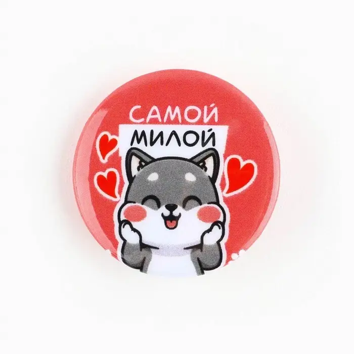 Значок металлический , закатной «Детский для мальчика и девочки», d=2,5 см, МИКС Значок металлический , закатной «Детский для мальчика и девочки», d=2,5 см, МИКС