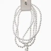 Бусы из жемчуга &laquo;Диана&raquo;, 4 нити, d=0.8, 40 см, белые