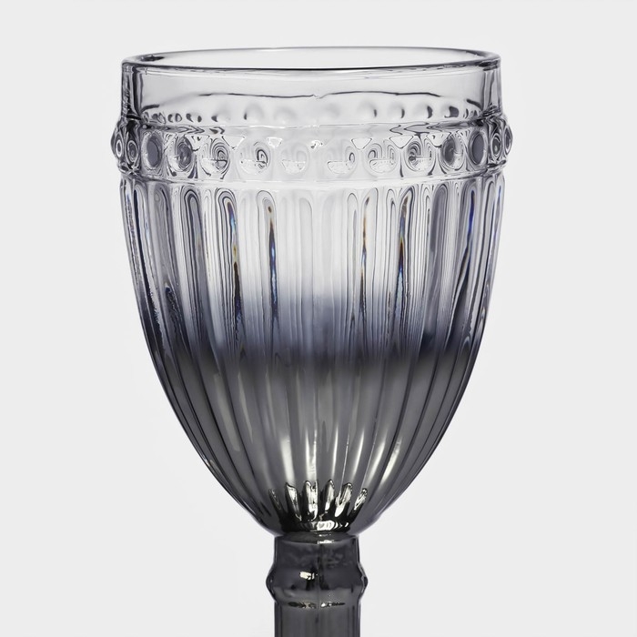 Бокал из стекла «Босфор», 250 мл, 8,5×16,5 см, цвет градиент серебро Бокал из стекла «Босфор», 250 мл, 8,5×16,5 см, цвет градиент серебро