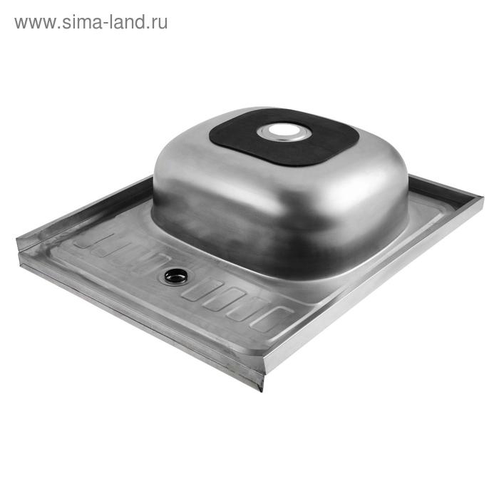 Мойка кухонная MIXLINE 527966, накладная, толщина 0.4 мм, 50х60х16 см, выпуск 1 1/2 Мойка кухонная MIXLINE 527966, накладная, толщина 0.4 мм, 50х60х16 см, выпуск 1 1/2"