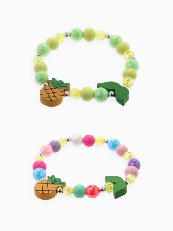 Браслет детский &laquo;Выбражулька. Ананас с листочками&raquo;, d=5 см, МИКС