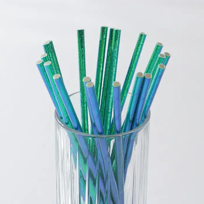 Трубочки "Голубые", 10 шт