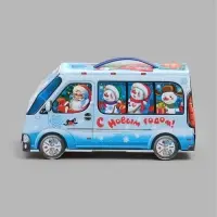 Подарочная коробка новогодняя &laquo;Автобус для снеговиков&raquo; 143&times;270&times;100, для сладких подарков