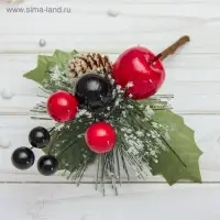 Еловая ветка декоративная &laquo;Зимнее волшебство. Мечты&raquo;, 20 см