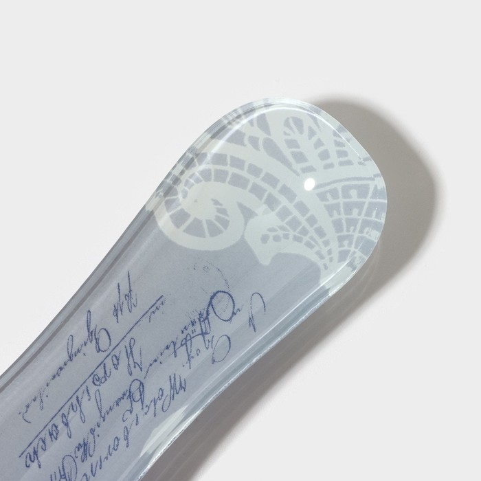 Подставка под ложку Доляна «Лаванда», 23,5×8,3 см, стекло Подставка под ложку Доляна «Лаванда», 23,5×8,3 см, стекло