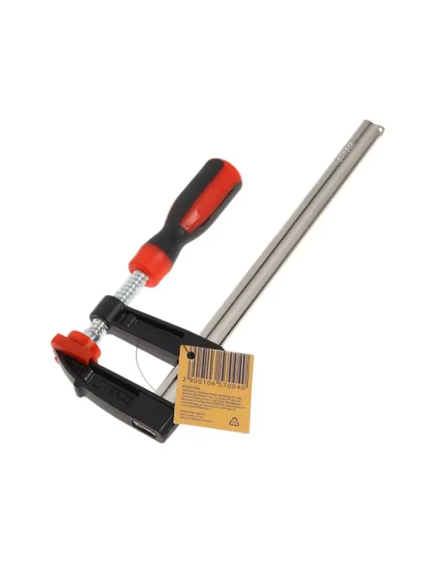 Струбцина F-образная усиленная ТУНДРА, тавровый профиль, 2К рукоятка, 200&times;50&times;250 мм