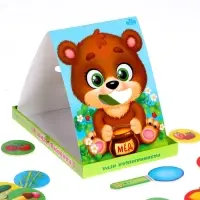 Развивающая игра &laquo;Накорми зверушку&raquo;, 2 основы, ложка, 20 элементов