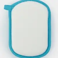 Мочалка детская для купания Доляна &laquo;Зайчик&raquo;, 12&times;8 см, голубая