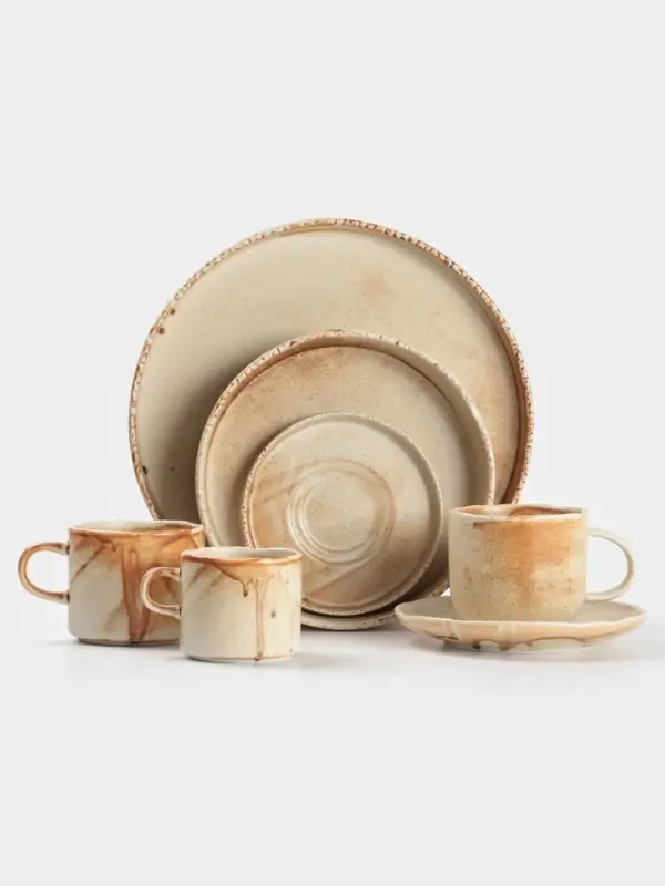 Салатник Magistro Organic brown, овальный, 800 мл, 20.5&times;16.5&times;5.5 см, фарфор, бежевый