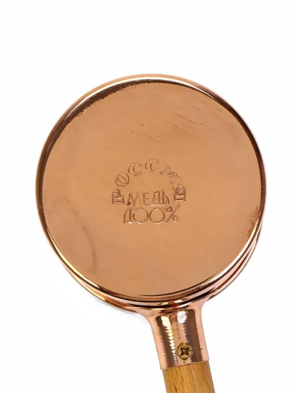 Ковш - черпак для бани и сауны, 400 мл, медь, деревянная ручка