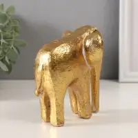 Фигурка полистоун &laquo;Абстракция. Золотой слон&raquo;, 10.8&times;8.2&times;11.7 см