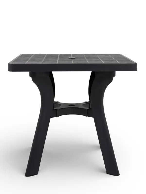 Стол садовый &laquo;Атлант&raquo;, 80&times;80&times;76.5 см, квадратный, пластиковый, цвет графитовый