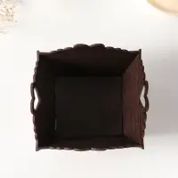 Конфетница квадратная или подставка под пасхальный кулич №2.  10х13х13,5 см