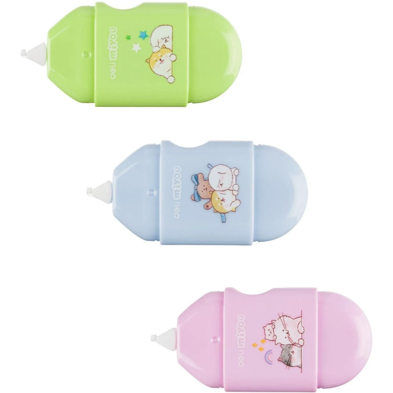 Корректирующая лента Deli MiYou EH353 5 мм x 8 м ассорти блистер