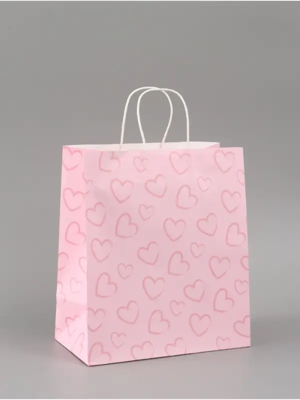 Пакет подарочный &laquo;Сердца&raquo;, 28 х 32 х 15 см