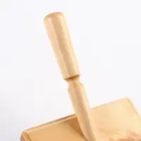 Щётка - пуходёрка &laquo;Премиум&raquo;, основание 120&times;60 мм, широкая с каплями, дерево