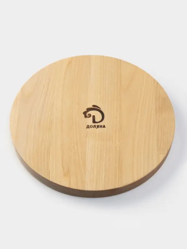 Менажница Доляна &laquo;Валенсия&raquo;, d=20 см, 3 секции, дерево берёза, пропитана маслом