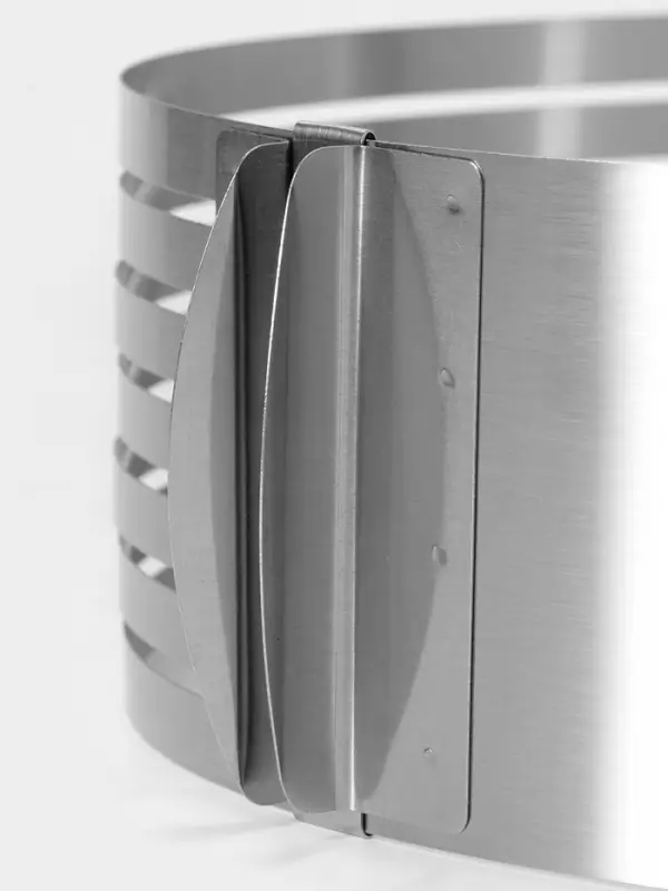 Форма для выкладки и выпечки с регулировкой размера, d=25-30 см, серебристая