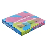 Ластик ErichKrause &laquo;School cube&raquo;, 22&times;22&times;17 мм, синтетика, микс