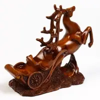 Подставка под бутылку TAKE IT EASY &laquo;Олень&raquo;, полистоун под дерево, 17&times;12&times;28 см