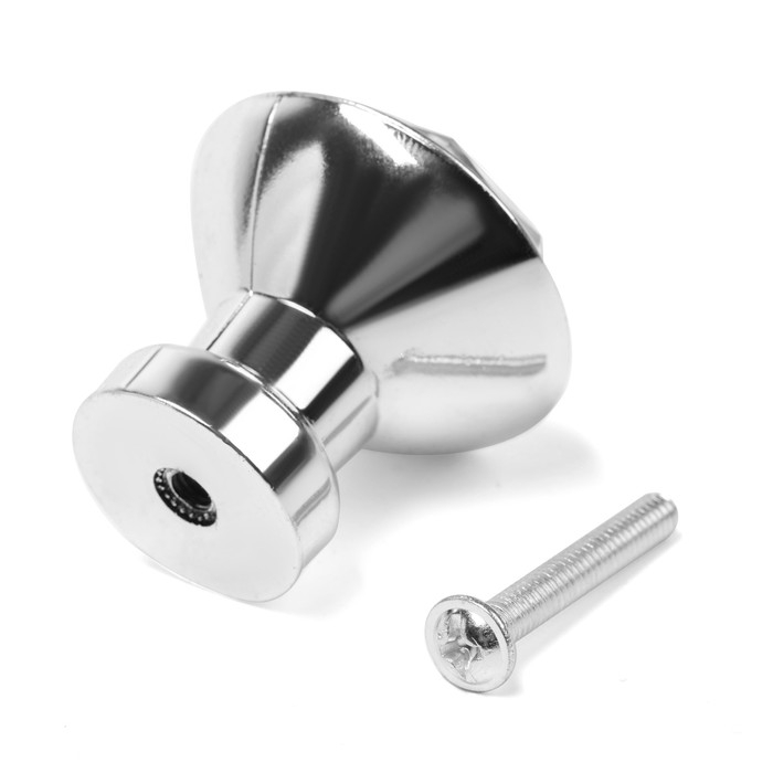 Ручка-кнопка CAPPIO, d=34 мм, цвет хром Ручка-кнопка CAPPIO, d=34 мм, цвет хром