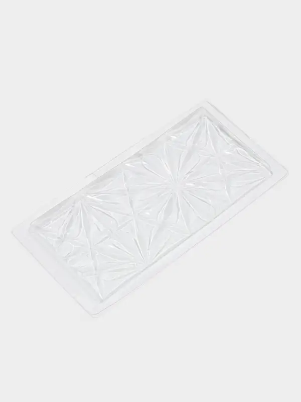 Форма для шоколада &laquo;Цветы&raquo;, пластик, 20.5&times;10.5&times;1.5 см, прозрачная