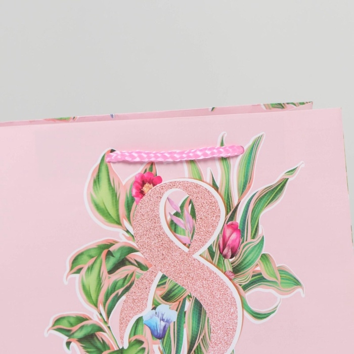 Пакет подарочный ламинированный горизонтальный, упаковка, «С праздником», MS 18 х 23 х 8 см Пакет подарочный ламинированный горизонтальный, упаковка, «С праздником», MS 18 х 23 х 8 см