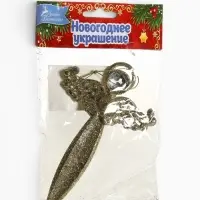 Ёлочная игрушка &laquo;Ангел блеск&raquo; 14&times;9 см, золото