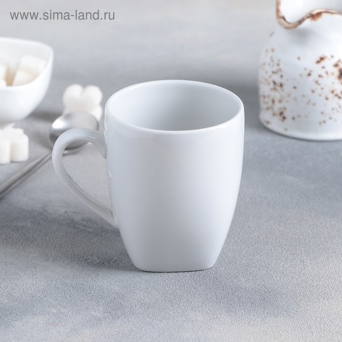 Кружка фарфоровая «Глория», 210 мл, d=7 см