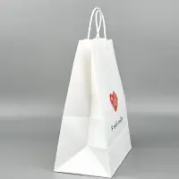 Пакет подарочный с открыткой &laquo;Я тебя люблю&raquo;, крафт, 28&times;22&times;13 см