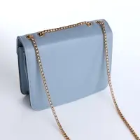 Сумка женская мессенджер на магните, 20&times;6&times;13 см, голубая