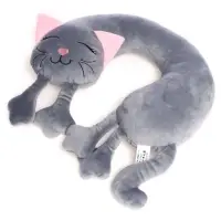 Мягкая игрушка-подушка &laquo;Кошка&raquo;, цвет серый