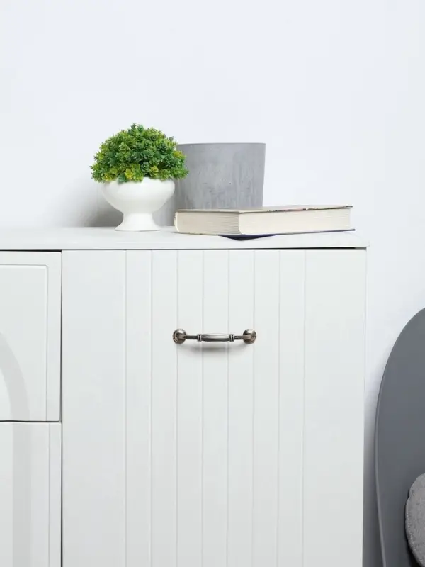 Ручка-скоба мебельная PC176AB LIGHT, м/о 96 мм, цвет бронза