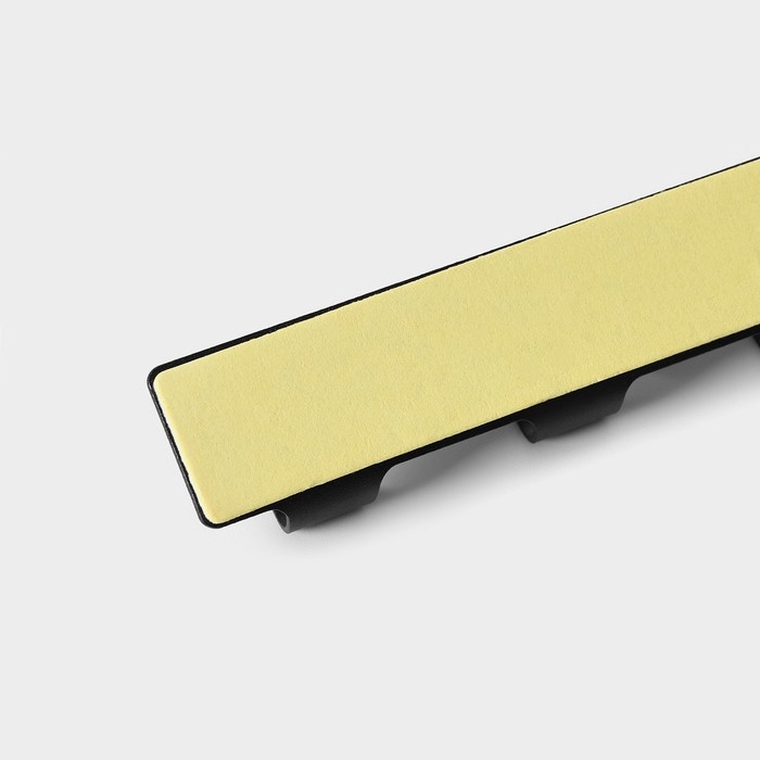 Крючок самоклеющийся SAVANNA Black, планка, металл, 4 крючка, 16×2×2,5 см, цвет чёрный Крючок самоклеющийся SAVANNA Black, планка, металл, 4 крючка, 16×2×2,5 см, цвет чёрный