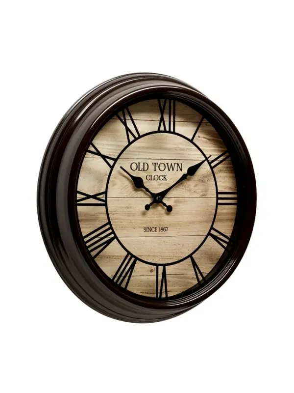 Часы настенные классические, бесшумные, плавный ход, d=31 см