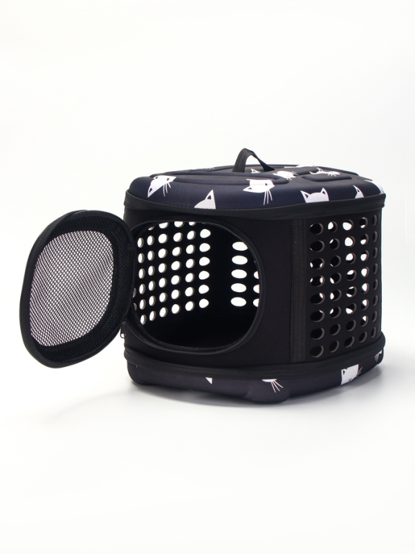 Складная сумка-переноска большая, материал EVA, 42,5 х 37,5 х 29,5 см, черная Складная сумка-переноска большая, материал EVA, 42,5 х 37,5 х 29,5 см, черная